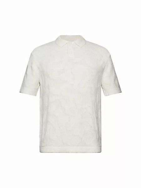 Esprit Collection Poloshirt Poloshirt aus Bouclé günstig online kaufen