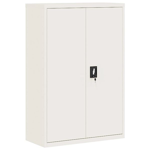 vidaXL Aktenschrank Weiß 90x40x140 cm Stahl günstig online kaufen