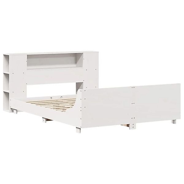 vidaXL Massivholzbett ohne Matratze Weiß 120x190 cm Kiefernholz 3323663 günstig online kaufen
