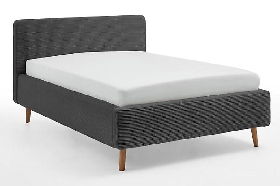 140x200 Polsterbett MATTIS  mit Bettkasten von Meise Möbel Anthrazit günstig online kaufen