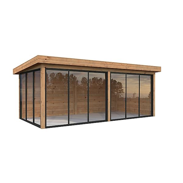 Palmako Pavillon Lenna Set 402 Slide Braun Tauchgrundiert 588 cm x 300 cm F günstig online kaufen