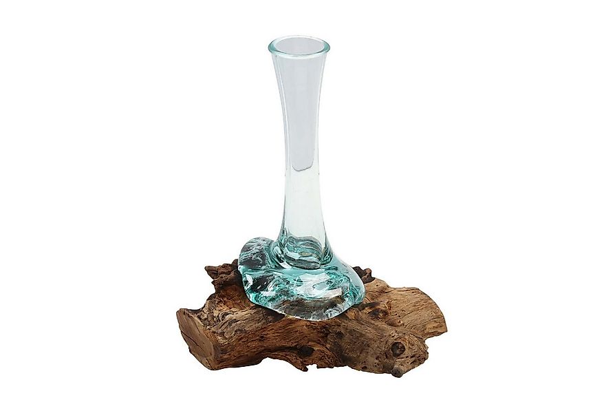 Casa Moro Dekovase Glasvase auf Wurzelholz A25 (einzigartige Glas Vase auf günstig online kaufen