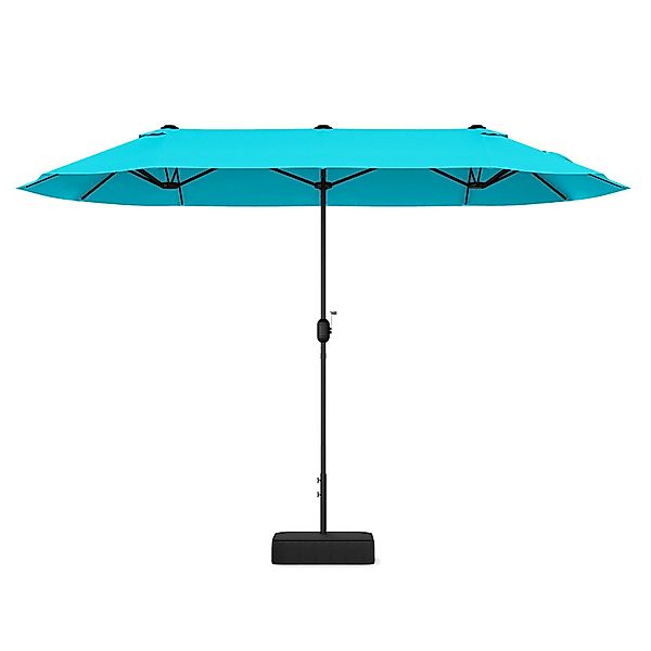 COSTWAY Sonnenschirm 400x200cm Gartenschirm, mit Ständer, günstig online kaufen