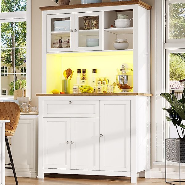 Odikalo Küchenbuffet Küchenschrank Sideboard Hochschrank Anrichte günstig online kaufen