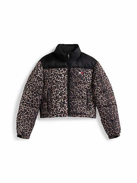 Tommy Jeans Steppjacke "TJW CROPPED LEOPARD PUFFER" günstig online kaufen