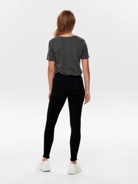 ONLY Ankle-Jeans "ONLBLUSH MID SK AK RW DNM REA2343 NOOS" ausgefranste Säum günstig online kaufen