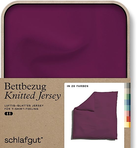 Schlafgut Bettbezug Knitted Jersey uni, aus günstig online kaufen