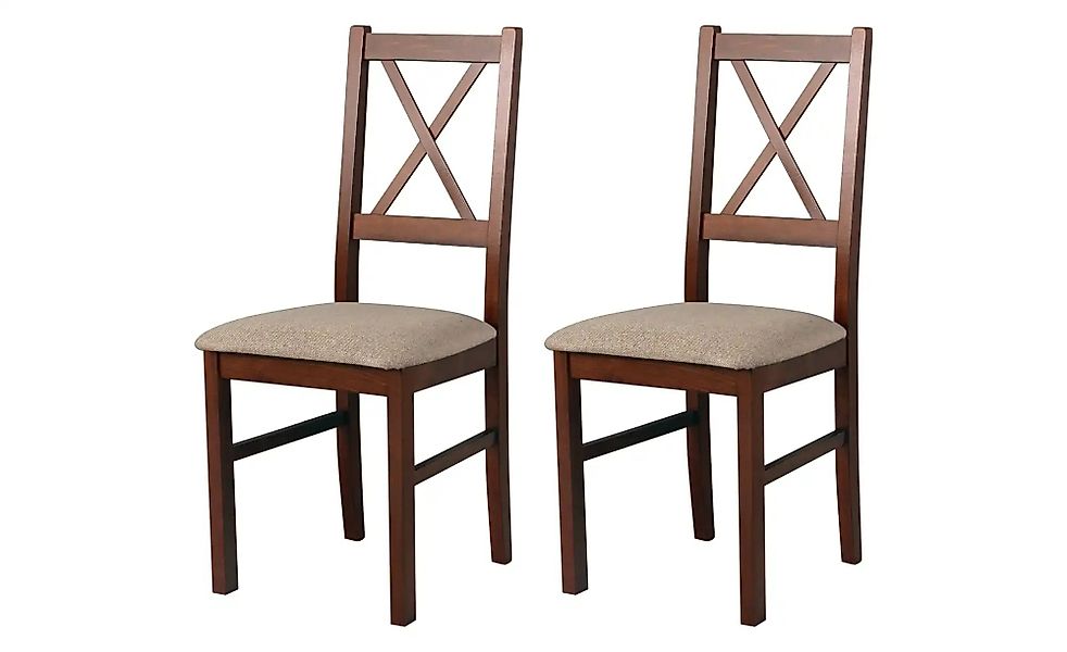 Esszimmerstuhl 2er-Set   ¦ braun ¦ Maße (cm): B: 43 H: 94 Stühle > Küchenst günstig online kaufen
