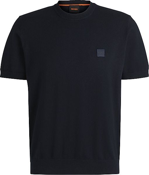 BOSS Knitted T-shirt Kanache Navy - Größe XXL günstig online kaufen