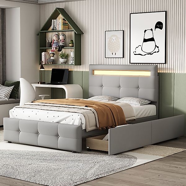 Ulife Polsterbett Einzelbett Kinderbett Jugendbett mit günstig online kaufen