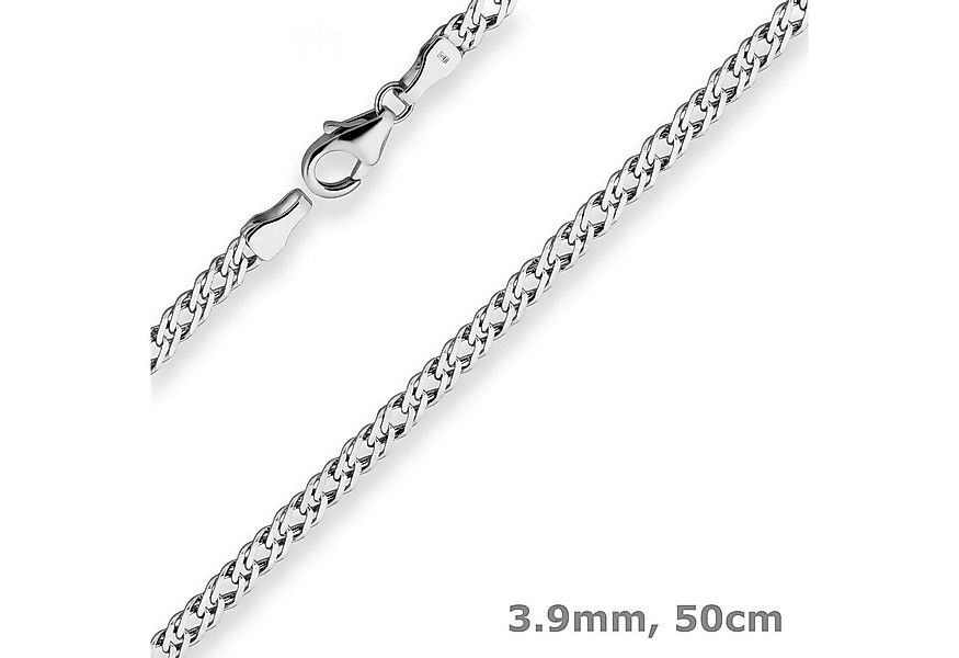 Schmuck Krone Silberkette 3,9mm Zwillingspanzerkette aus 925 Silber rhodini günstig online kaufen