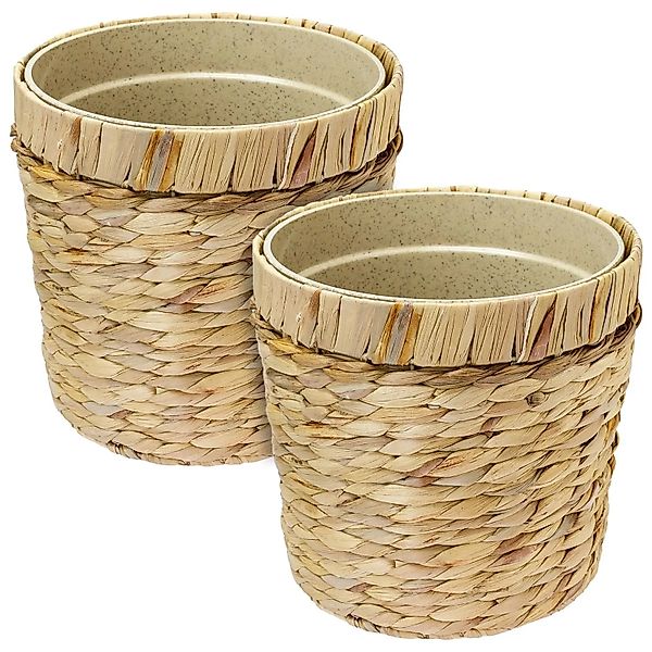 HMF 37280-25CM-S2 Innovativer Blumentopf Wasserhyazinthe Pflanztopf Rund 25 günstig online kaufen