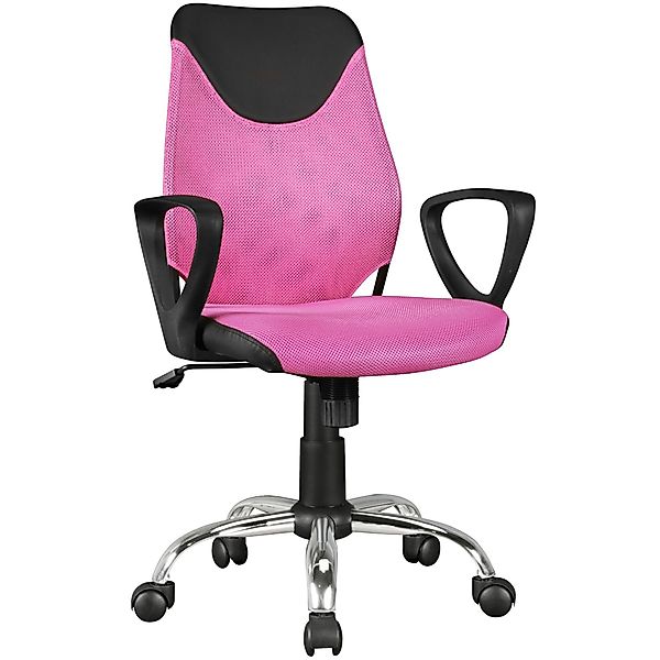 FINEBUY Drehstuhl SuVa4657_1 (Schreibtischstuhl TERNI Pink günstig online kaufen