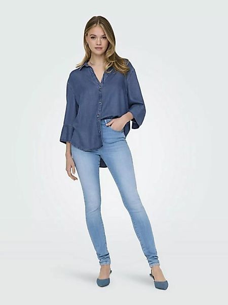 ONLY Jeansbluse "ONLJOYCE 7/8 OVS DNM SHIRT QYT" günstig online kaufen