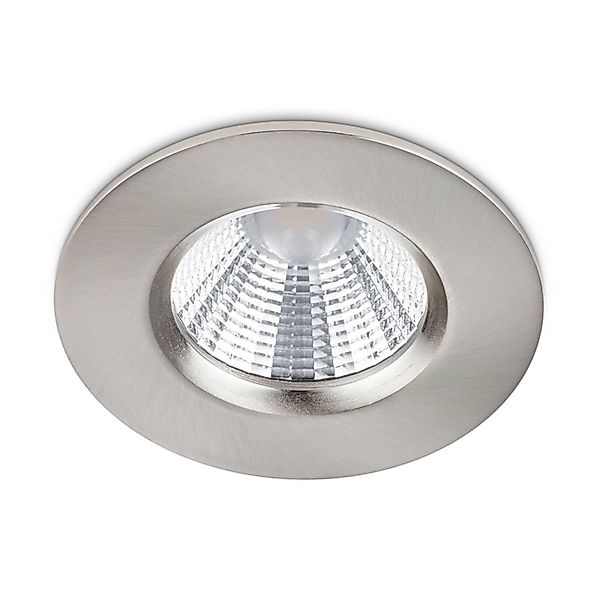 Nickelfarbener LED-Einbaustrahler Zagros, IP65 günstig online kaufen
