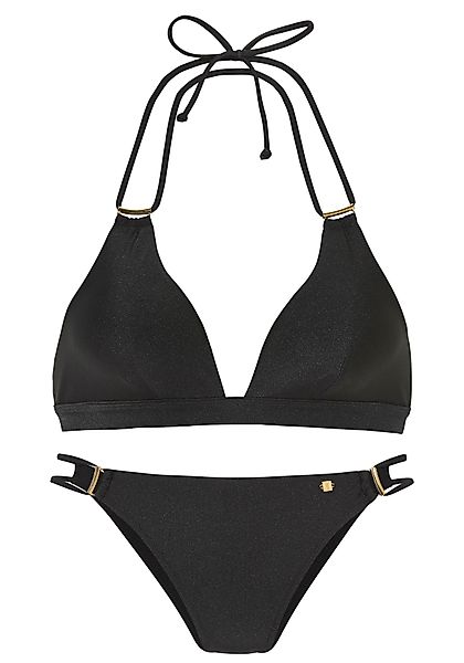 JETTE Triangel-Bikini Giulia mit goldfarbener Glanzbeschichtung günstig online kaufen