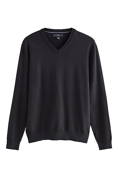 Next V-Ausschnitt-Pullover Langarm-Pullover mit V-Ausschnitt mit Baumwolle günstig online kaufen