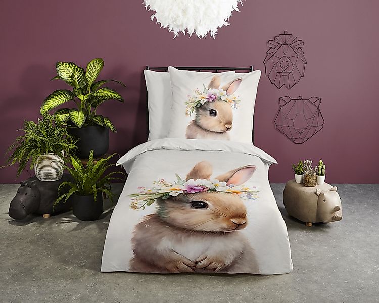 PURE luxury collection Kinderbettwäsche »Evi«, Mikrofaser, 135x200, 2 Teili günstig online kaufen