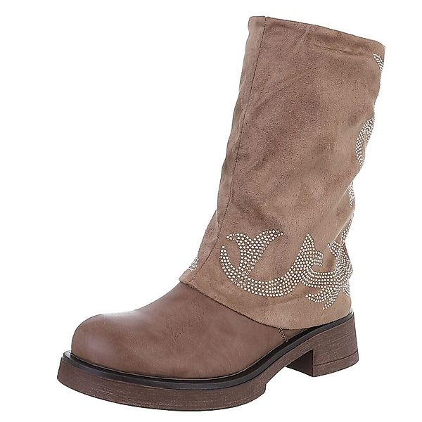 Ital-Design Damen Cowboyboots Biker Westernstiefel (88519560) günstig online kaufen