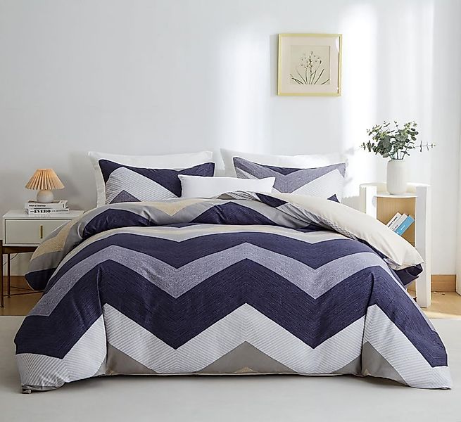 ibettertec Bettwäsche Bettwäsche Set 135x200cm,155x220cm Bettbezug günstig online kaufen