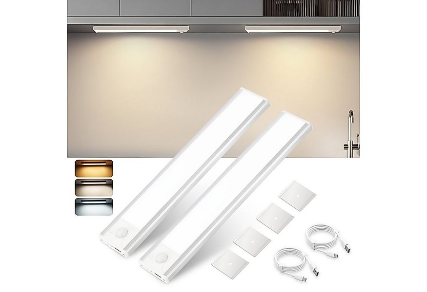 ZMH LED Unterbauleuchte mit Bewegungsmelder Aufladbar Schranklicht USB 1500 günstig online kaufen