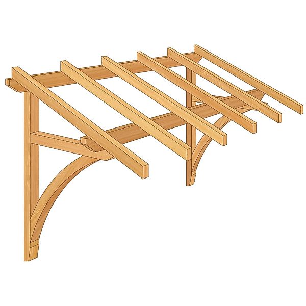 Roro Vordach V164 Fichte 200 cm x 120 cm günstig online kaufen