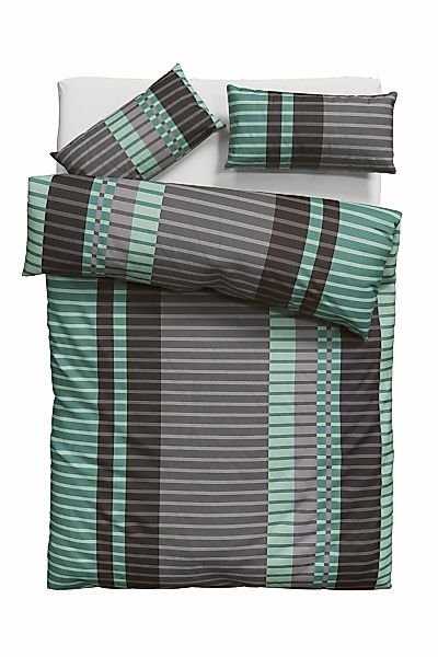 my home Bettwäsche "Philine" 2 Stk. tlg. mit modernen Streifen, Bettwäsche günstig online kaufen