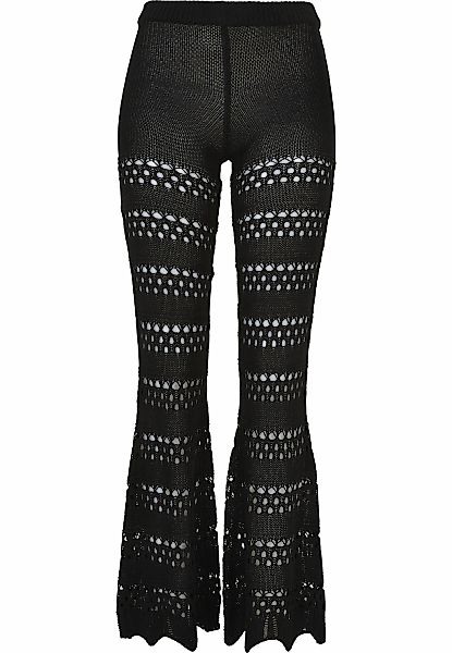 URBAN CLASSICS Leggings "Urban Classics Damen Ladies Flared Crochet Knit Le günstig online kaufen
