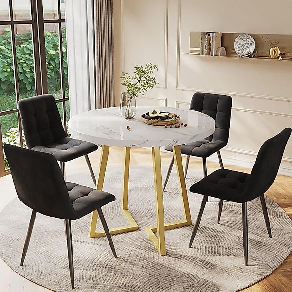 ZREE Esstisch Esstisch-Set mit 4 Stühlen, günstig online kaufen