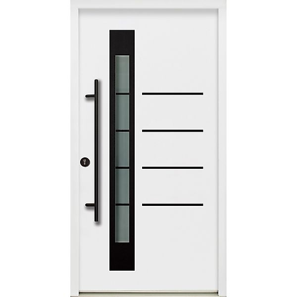 Splendoor Thermospace Haustür Berlin Prime Weiß-Schwarz 110x210 cm L günstig online kaufen
