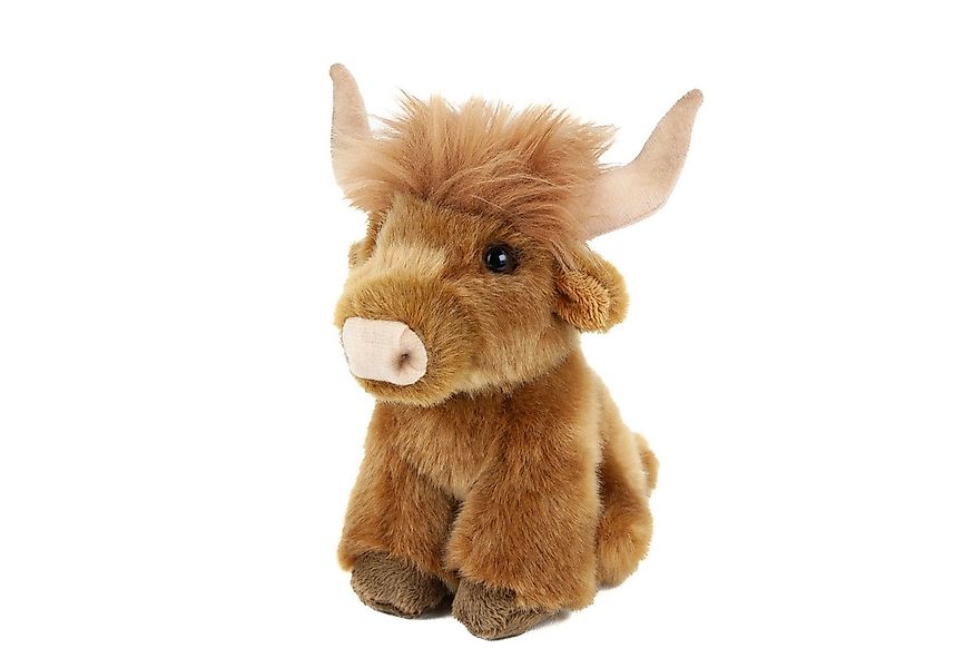 Teddys Rothenburg Kuscheltier Hochlandrind sitzend dunkelbraun 16 cm Plüsch günstig online kaufen