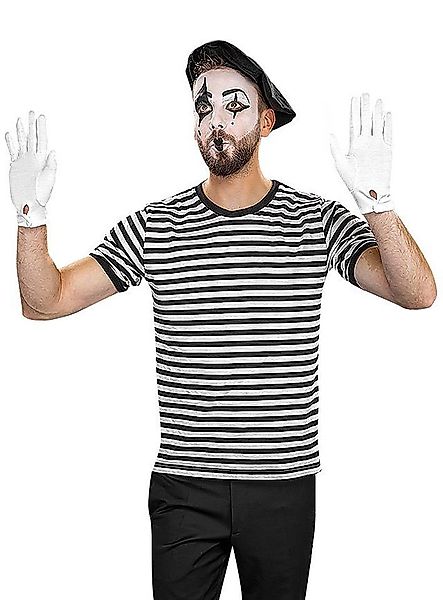thetru Clown-Kostüm Ringelshirt schwarz-weiß - Clown Karnevalskostüm, Gestr günstig online kaufen