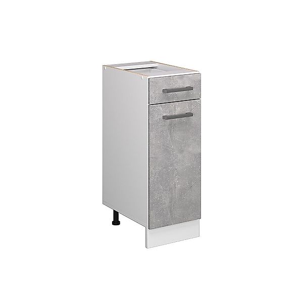 Vicco Schranksystem R-Line, Beton/Weiß, 30 cm günstig online kaufen
