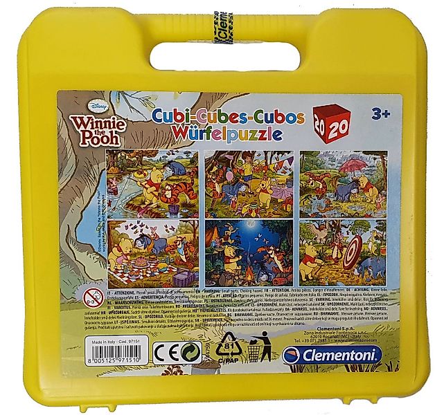 Clementoni 97151 - Disney Winnie The Pooh, Würfelpuzzle Im Koffer 20 Teile günstig online kaufen