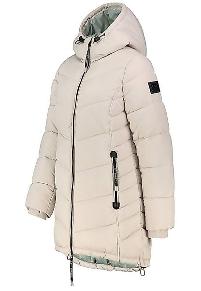 SUBLEVEL Steppjacke Damen Mantel mit Kapuze lange Winter Jacke Parka Stehkr günstig online kaufen