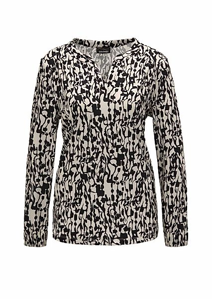 GOLDNER Kurzarmbluse "Elegantes Blusenshirt mit V-Ausschnitt" günstig online kaufen