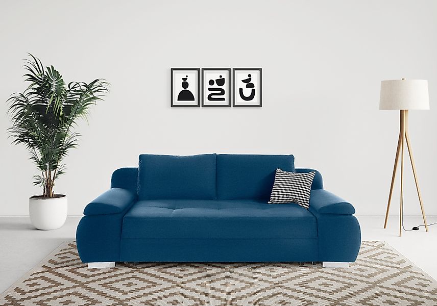INOSIGN Schlafsofa Pumo, mit Boxspring-Aufbau, Bettfunktion günstig online kaufen