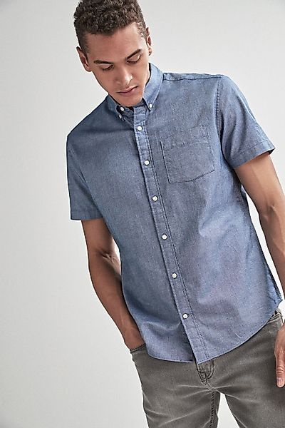 Next Kurzarmhemd Kurzärmeliges Oxford-Hemd (1-tlg) günstig online kaufen