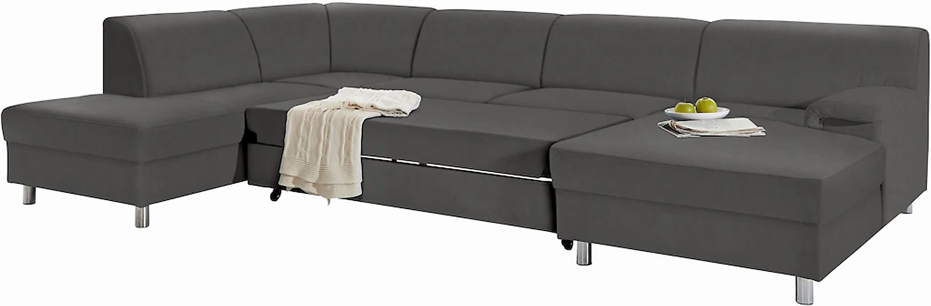 INOSIGN Wohnlandschaft "Jamie, zeitloses Design, fester Sitzkomfort, viel P günstig online kaufen