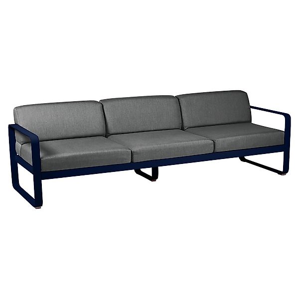 Bellevie 3-Sitzer Lounge-Sofa 92 Abyssblau A3 Graphitgrau günstig online kaufen