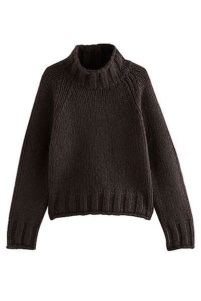Next Strickpullover Grobstrickpullover mit Stehkragen und Wollanteil (1-tlg günstig online kaufen
