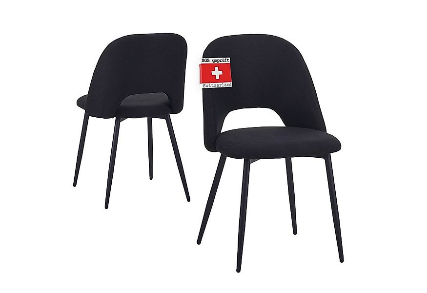 Albatros International Esszimmerstuhl Esszimmerstuhl SILVI Stoff 2er Set Sc günstig online kaufen