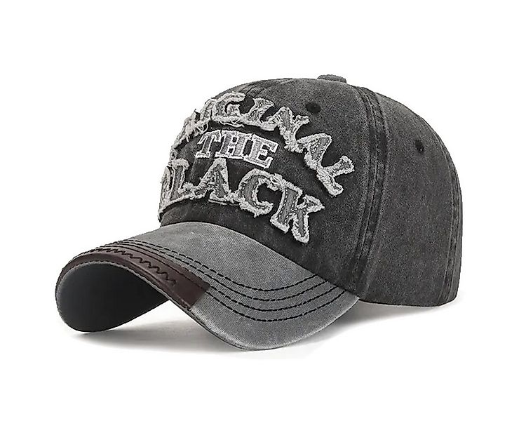 Sporty Baseball Cap Original The Black Vintage Style Used Washed Look Retro günstig online kaufen