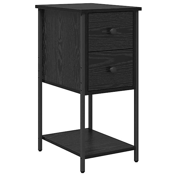 vidaXL Nachttisch Schwarze Eiche 32 x 42 x 70 cm Holzwerkstoff 871289 günstig online kaufen