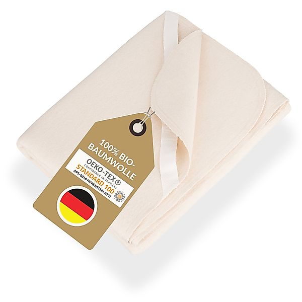 Matratzenschutzbezug Moltonauflage aus 100 Bio-Baumwolle - günstig online kaufen