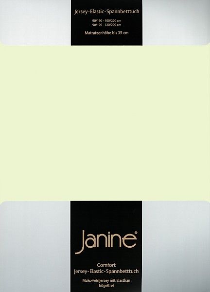 Janine Janine Spannbetttuch Elastic-Jersey 5002 limone (06) Größe:  150x200 günstig online kaufen