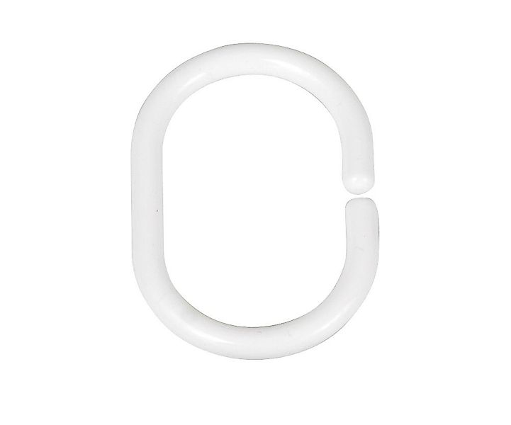 WENKO Badaccessoire-Set WENKO Duschvorhangringe Klein Weiß günstig online kaufen