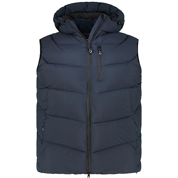 Blue Wave Wattierte Weste mit Kapuze, wind- und wasserabweisend Farbe marin günstig online kaufen