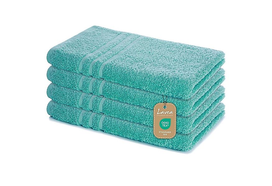 Lavea Handtuch Set Frottierserie Elena, Handtuch - 100% Baumwolle (Set, 4-S günstig online kaufen
