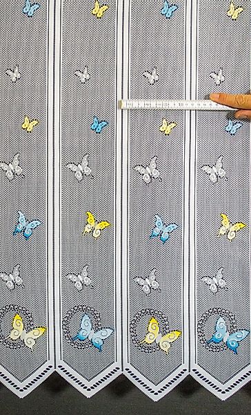 Gardinen Kranzusch Scheibengardine nach Maß Schmetterlinge, günstig online kaufen